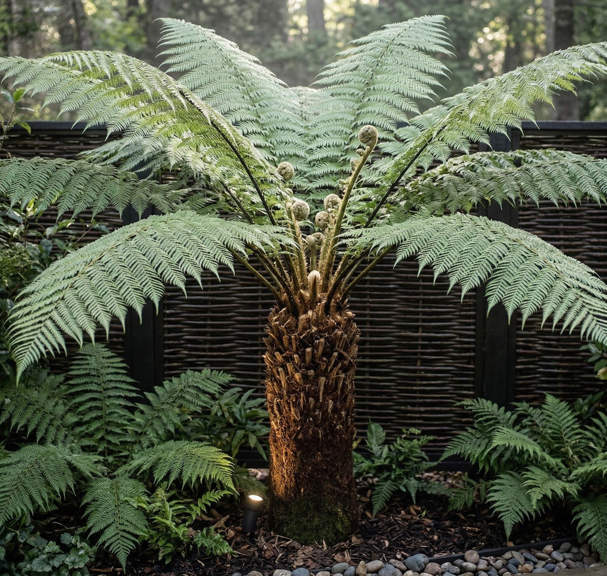 Dicksonia tree fern (360 million years established)
