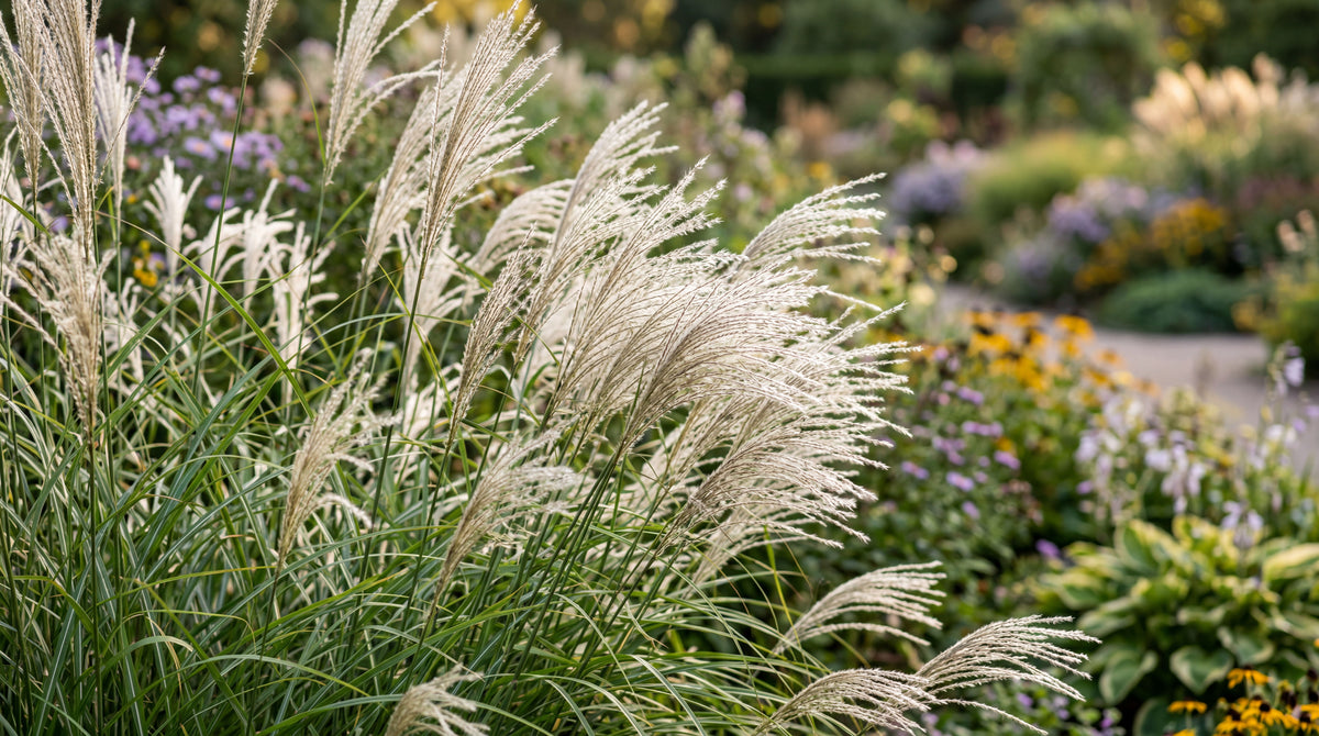 Miscanthus "Silver charm"